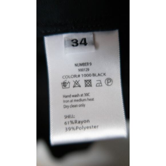 ROTATE BIRGER CHRISTENSEN Black Padded Shoulder Lace Trim Mini Dress 34/US 4 - Picture 9 of 11